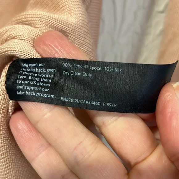 Eileen Fisher blush light weight sweater size small petite - Picture 7 of 7